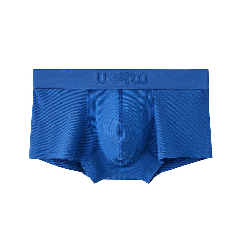 UPRO men's Ribbed Boxer Brief – Klein Blue - front product on white background