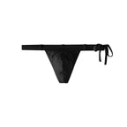UPRO men's Tie-Side Strap Brief – Black - front product on white background