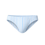 UPRO Slip de bain homme rayé bleu motif citron – photo produit de face sur fond blanc