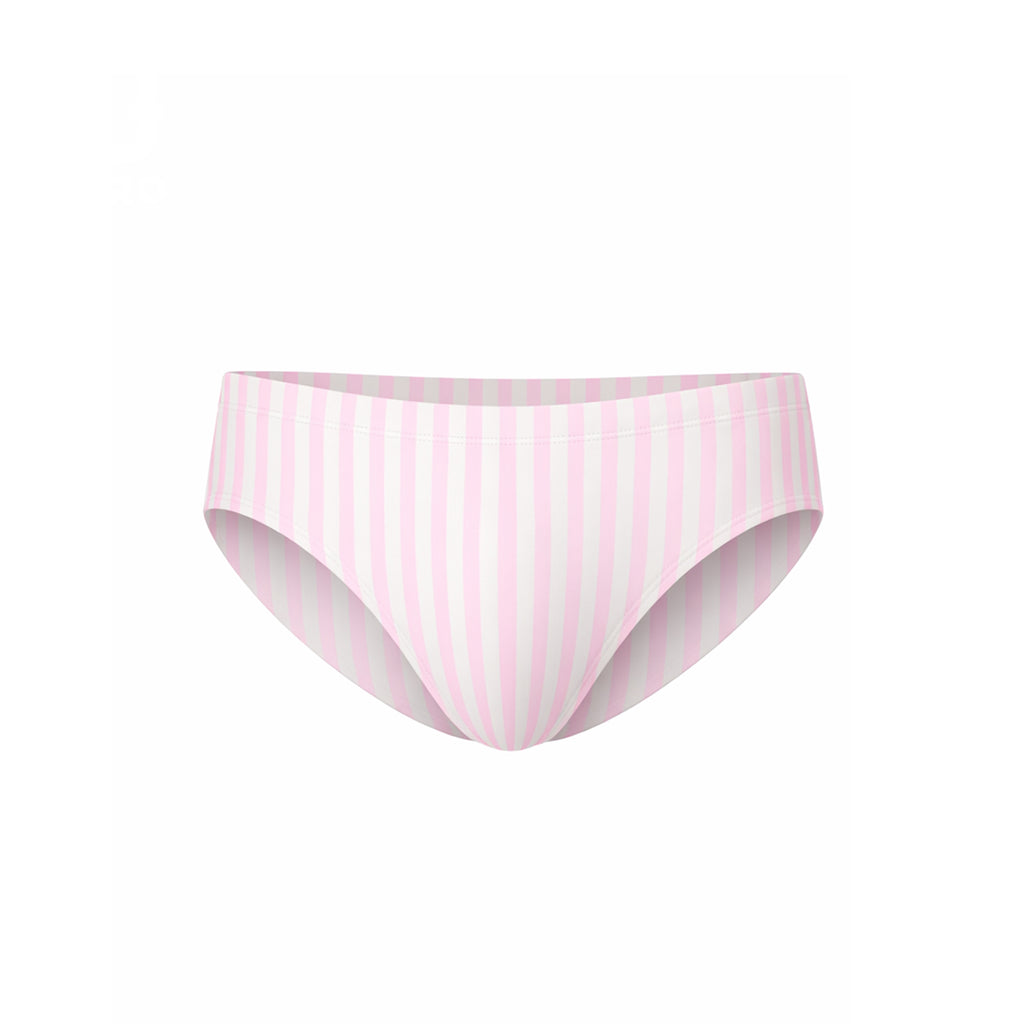 UPRO Slip de bain homme rayé rose motif citron – photo produit de face sur fond blanc