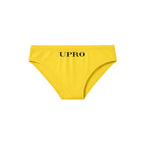 UPRO Slip de bain homme jaune avec logo – photo produit de face sur fond blanc