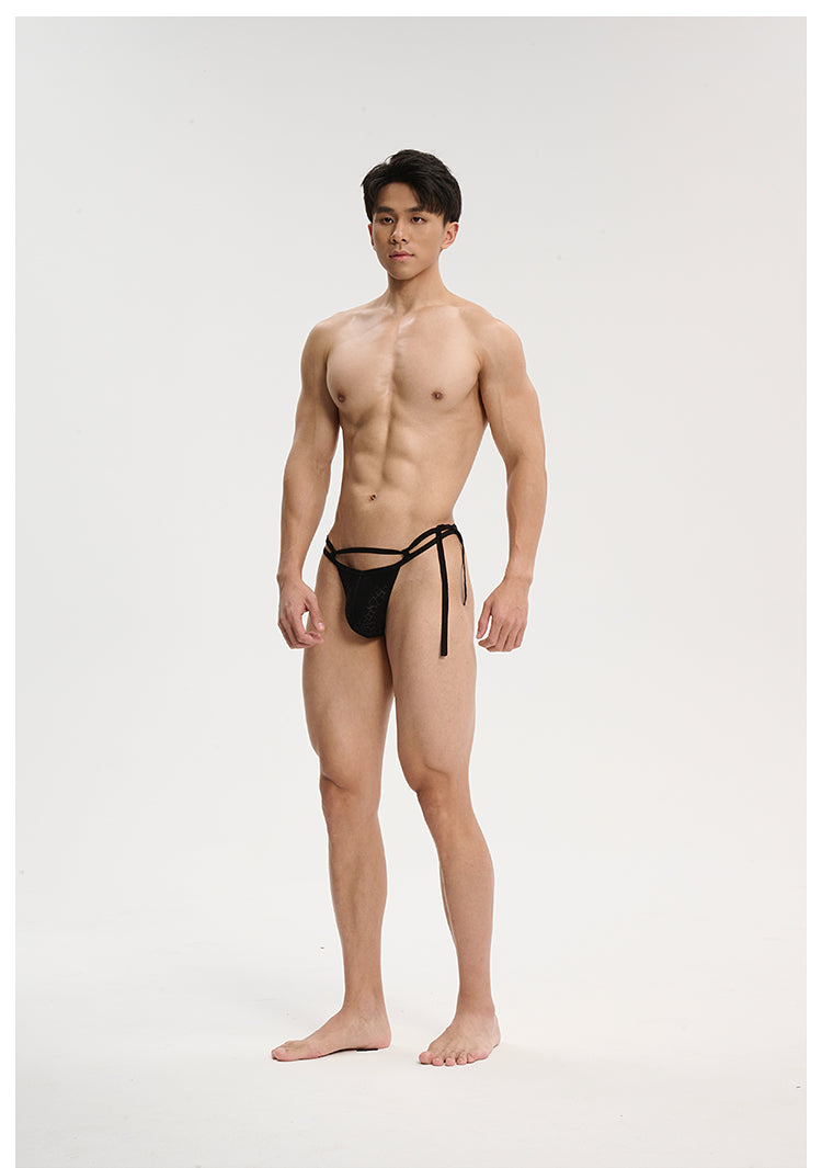 UPRO men's Tie-Side Strap Brief – studio model view, photo 1 of 3