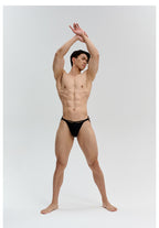UPRO men's Black Double-Strap Jockstrap – Black – studio model view, photo 1 of 2