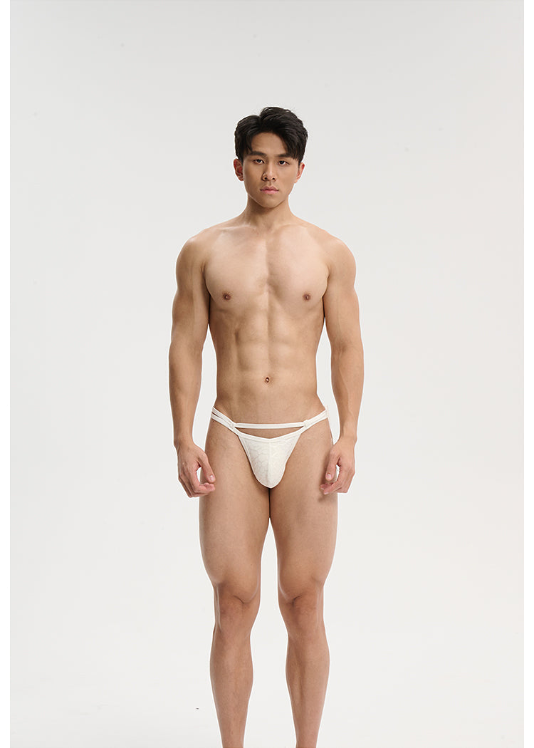 UPRO men's Tie-Side Strap Brief – studio model view, photo 2 of 3