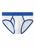 UPRO men's Klein Blue Ribbed Brief – Klein Blue – product front on white