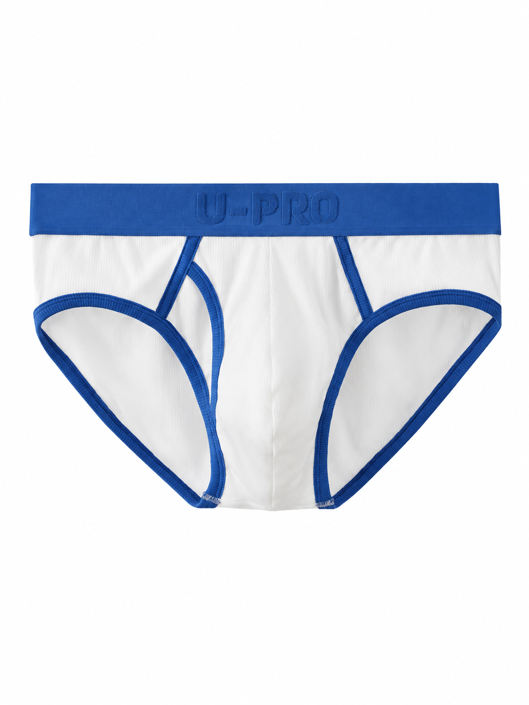 UPRO men's Klein Blue Ribbed Brief – Klein Blue – product front on white