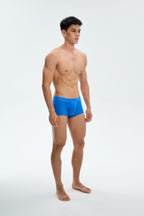 UPRO men's Ribbed Boxer Brief – Klein Blue – studio model view, photo 2 of 3