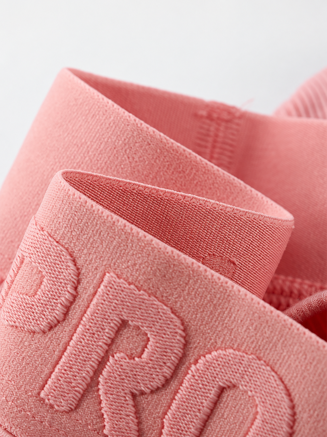 UPRO men's Ribbed Brief – Pink - waistband detail
