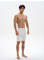 UPRO men's High-Elastic Training Shorts – White – studio model view, photo 1 of 3