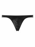 UPRO men's Double-Waist Jockstrap – Black – product front on white