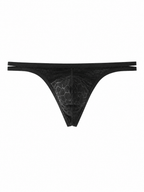 UPRO men's Double-Waist Jockstrap – Black – product front on white