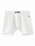 UPRO men's Long Boxer Brief – White - front product on white background