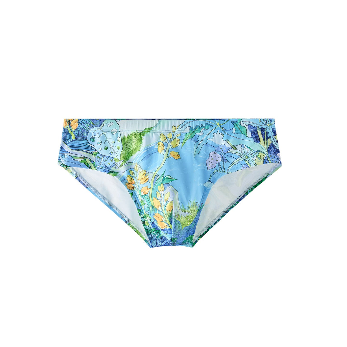 UPRO men's Blue Botanical Swim Brief – Blue Botanical front product view