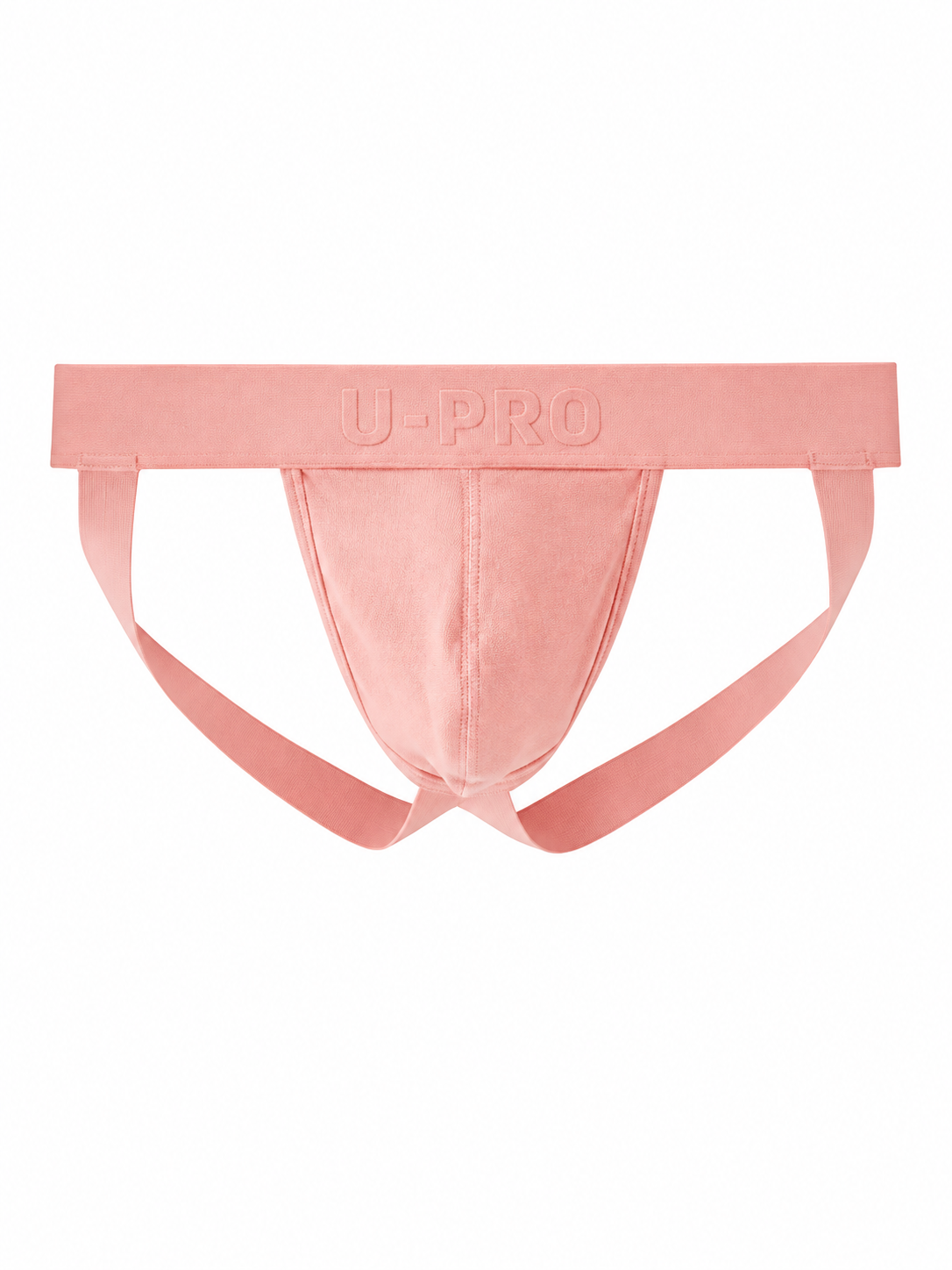 UPRO men's Ribbed Jockstrap – Pink - front product on white background