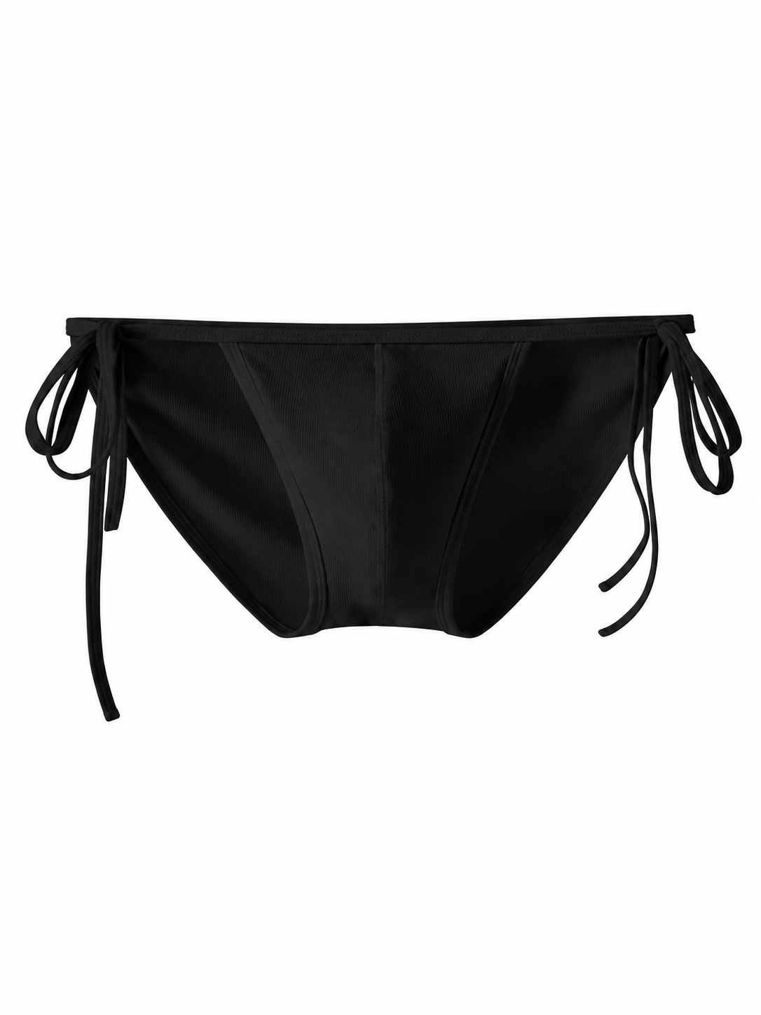 UPRO men's Bow Bikini Brief – Black - front product on white background