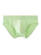 UPRO men's Ribbed Brief – Green - front product on white background
