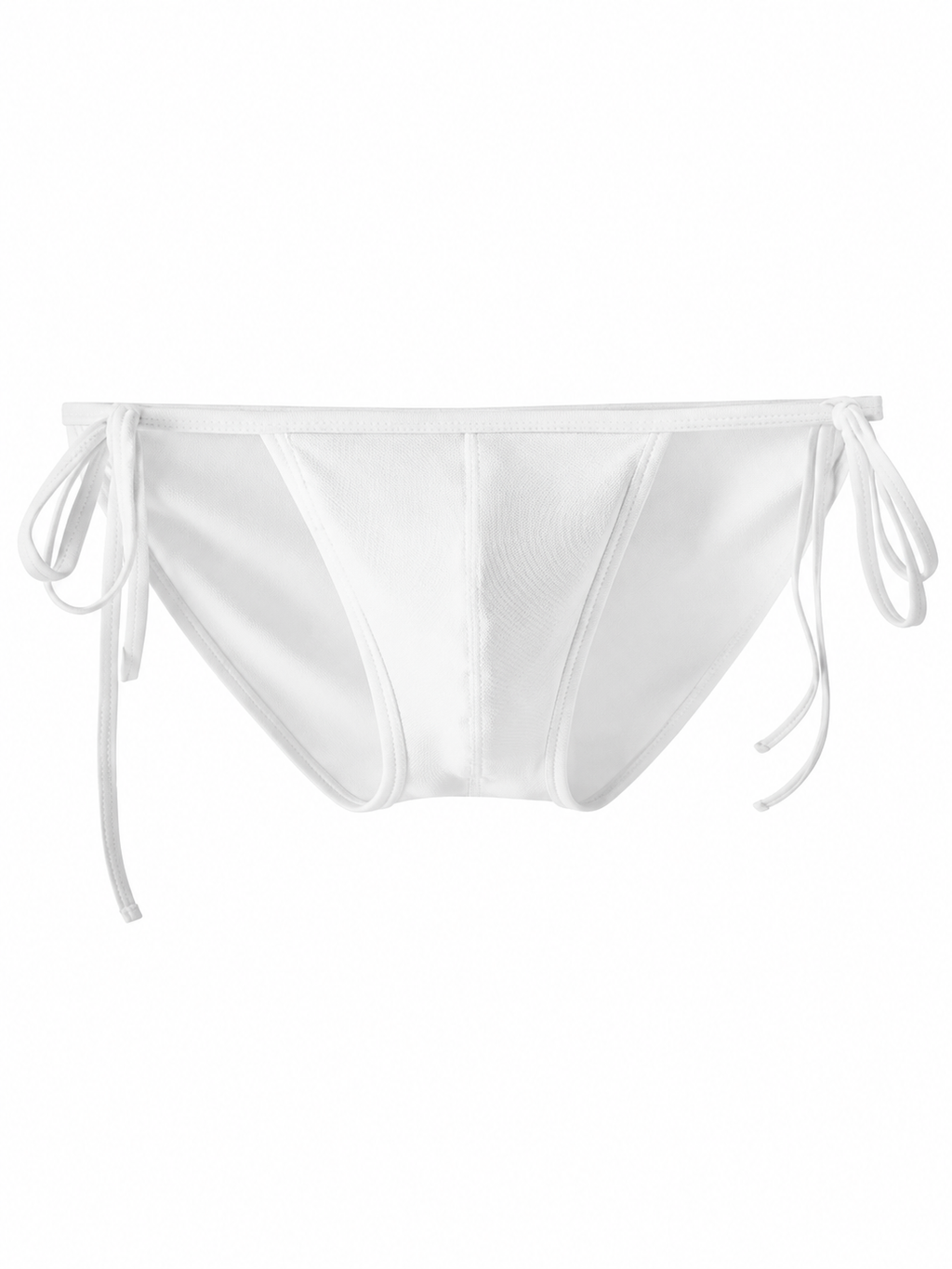 UPRO men's Bow Bikini Brief – White - front product on white background