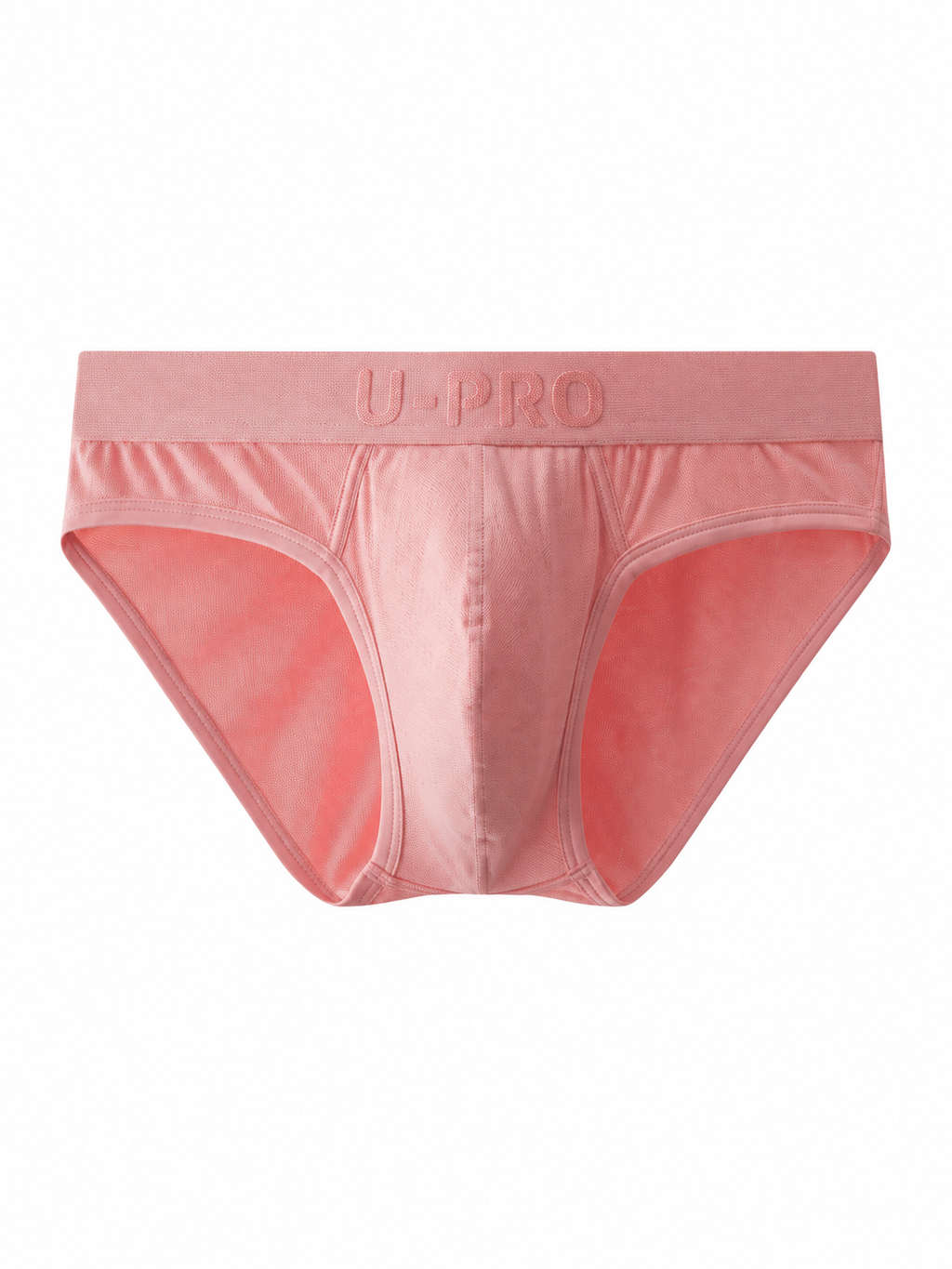 UPRO men's Ribbed Brief – Pink - front product on white background