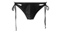 UPRO men's Lace-Up Brief – Black - front product on white background