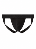 UPRO men's Ribbed Jockstrap – Black - front product on white background