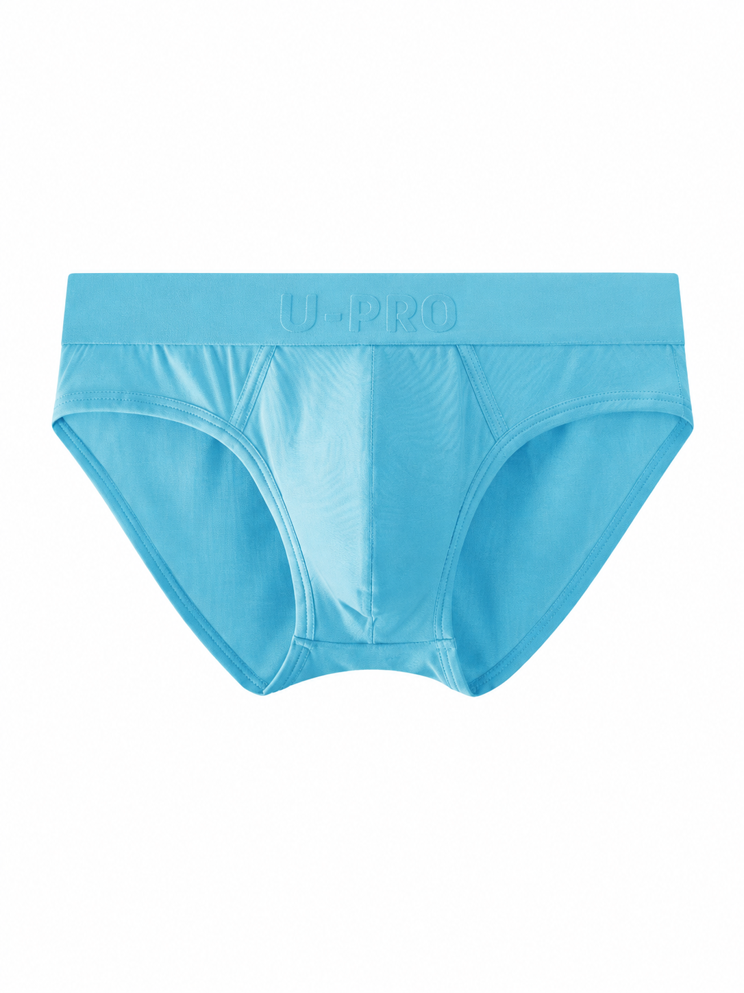 UPRO men's Ribbed Brief – Blue - front product on white background