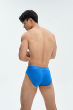UPRO men's Ribbed Brief – Klein Blue - back fit detail